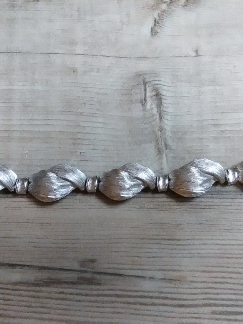Trifari brushed textured silver tone bracelet